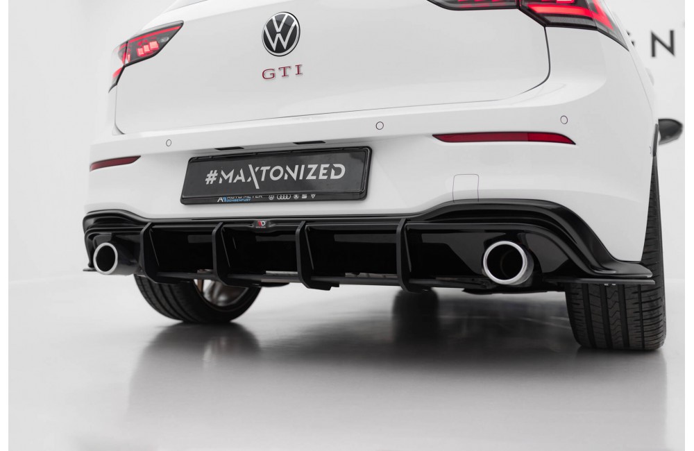 Street Pro Rear Diffuser V.4 Volkswagen Golf GTI Mk8 - Black