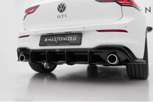 Street Pro Rear Diffuser V.4 Volkswagen Golf GTI Mk8 - Black