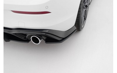 Street Pro Rear Side Splitters V.1 Volkswagen Golf GTI Mk8 - Black