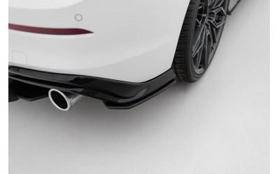 Street Pro Rear Side Splitters V.2 Volkswagen Golf GTI Mk8 - Black