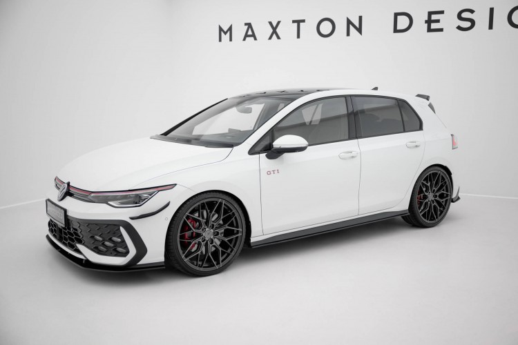 Street Pro Πλαϊνά μαρσπιέ Diffusers Volkswagen Golf GTI Clubsport Mk8 Facelift - Μαύρο