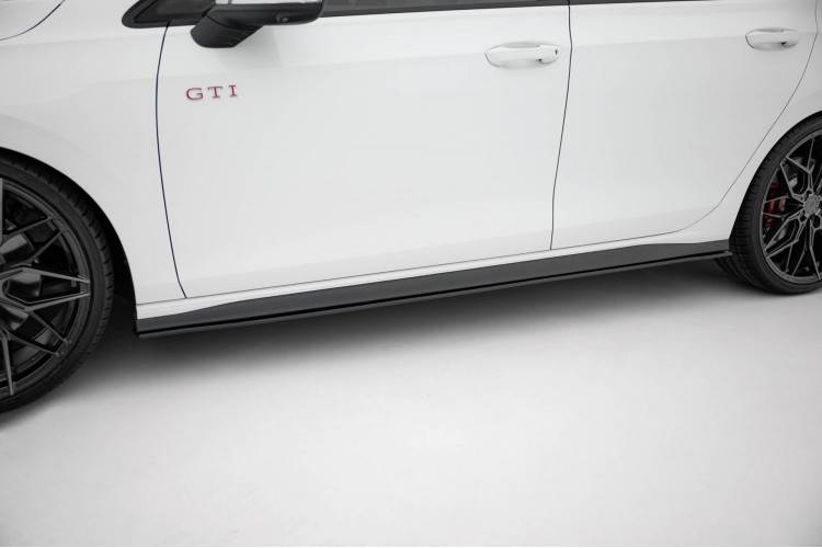 Street Pro Πλαϊνά μαρσπιέ Diffusers Volkswagen Golf GTI Clubsport Mk8 Facelift - Μαύρο
