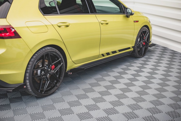 Street Pro Side Skirts Diffusers + Flaps Volkswagen Golf GTI Clubsport Mk8 Facelift