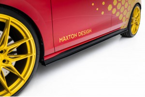 Street Pro Side Skirts Diffusers Volkswagen Golf GTI Clubsport Mk8 Facelift - Black-Red Street Pro Side Skirts Diffusers Volkswagen Golf GTI Clubsport Mk8 Facelift - Black-Red