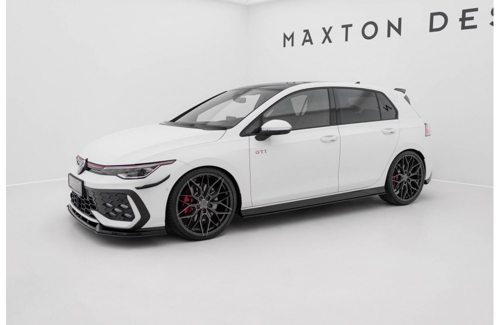 Street Pro Side Skirts Diffusers V.2 Volkswagen Golf GTI / GTE / GTI Clubsport / R-Line Mk8 - Black Street Pro Side Skirts Diffusers V.2 Volkswagen Golf GTI / GTE / GTI Clubsport / R-Line Mk8 - Black