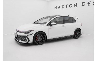Street Pro Side Skirts Diffusers V.2 Volkswagen Golf GTI / GTE / GTI Clubsport / R-Line Mk8 - Black