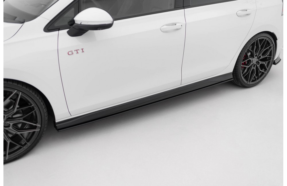 Street Pro Side Skirts Diffusers V.2 Volkswagen Golf GTI / GTE / GTI Clubsport / R-Line Mk8 - Black Street Pro Side Skirts Diffusers V.2 Volkswagen Golf GTI / GTE / GTI Clubsport / R-Line Mk8 - Black