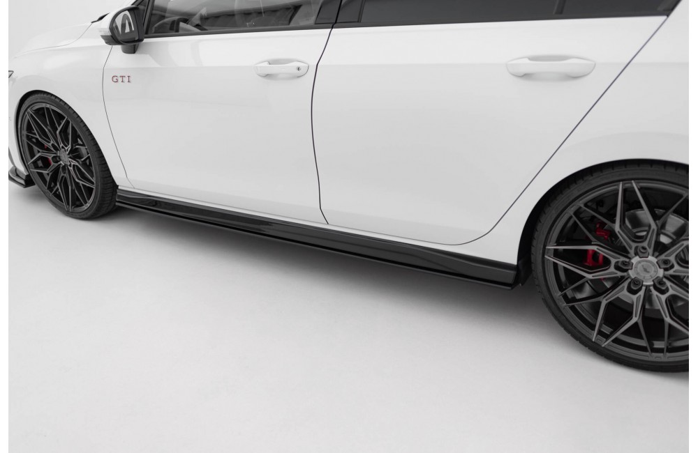Street Pro Side Skirts Diffusers V.2 Volkswagen Golf GTI / GTE / GTI Clubsport / R-Line Mk8 - Black Street Pro Side Skirts Diffusers V.2 Volkswagen Golf GTI / GTE / GTI Clubsport / R-Line Mk8 - Black