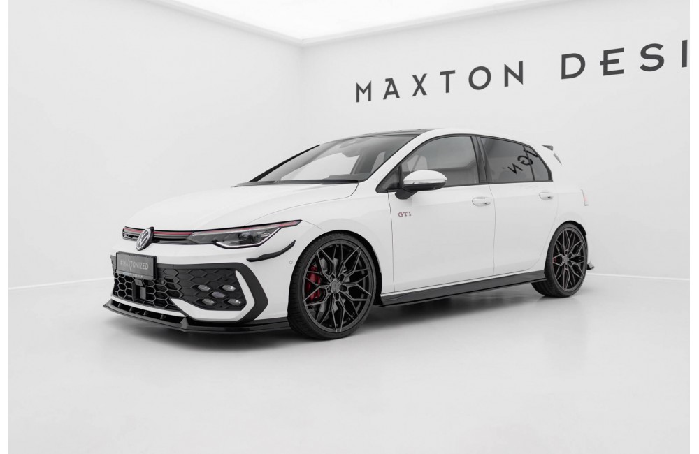 Street Pro Side Skirts Diffusers V.2 Volkswagen Golf GTI / GTE / GTI Clubsport / R-Line Mk8 - Black Street Pro Side Skirts Diffusers V.2 Volkswagen Golf GTI / GTE / GTI Clubsport / R-Line Mk8 - Black