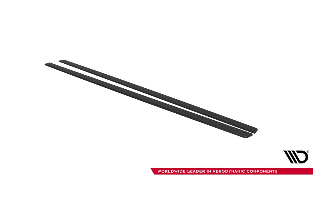 Street Pro Side Skirts Diffusers V.2 Volkswagen Golf GTI / GTE / GTI Clubsport / R-Line Mk8 - Black Street Pro Side Skirts Diffusers V.2 Volkswagen Golf GTI / GTE / GTI Clubsport / R-Line Mk8 - Black