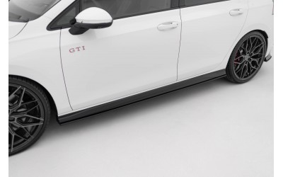 Street Pro Side Skirts Diffusers V.2 Volkswagen Golf GTI / GTE / GTI Clubsport / R-Line Mk8 - Black