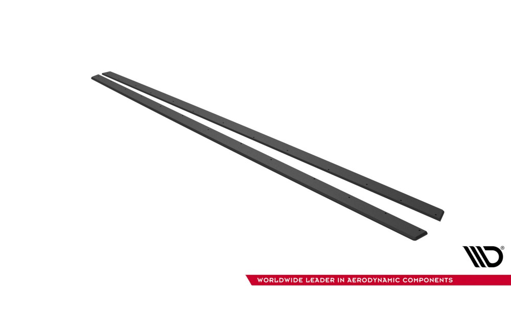 Street Pro Side Skirts Diffusers V.2 Volkswagen Golf GTI / GTE / GTI Clubsport / R-Line Mk8 - Black Street Pro Side Skirts Diffusers V.2 Volkswagen Golf GTI / GTE / GTI Clubsport / R-Line Mk8 - Black