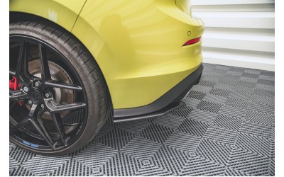 Street Pro Rear Side Splitters Volkswagen Golf GTI Clubsport Mk8 - Black