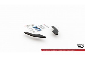 Street Pro Rear Side Splitters Volkswagen Golf GTI Clubsport Mk8 - Black Street Pro Rear Side Splitters Volkswagen Golf GTI Clubsport Mk8 - Black