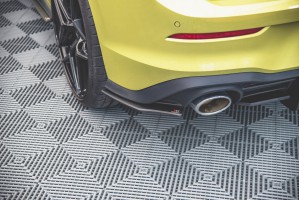 Street Pro Rear Side Splitters Volkswagen Golf GTI Clubsport Mk8 - Black Street Pro Rear Side Splitters Volkswagen Golf GTI Clubsport Mk8 - Black