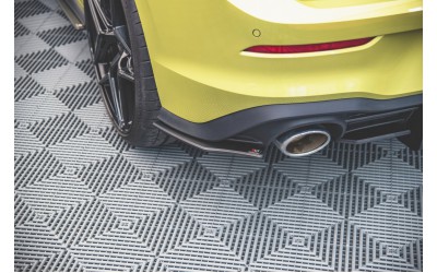 Street Pro Rear Side Splitters Volkswagen Golf GTI Clubsport Mk8 - Black