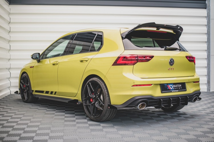 Street Pro Πίσω Πλευρικοί Splitters + Flaps Volkswagen Golf GTI Clubsport Mk8 Facelift