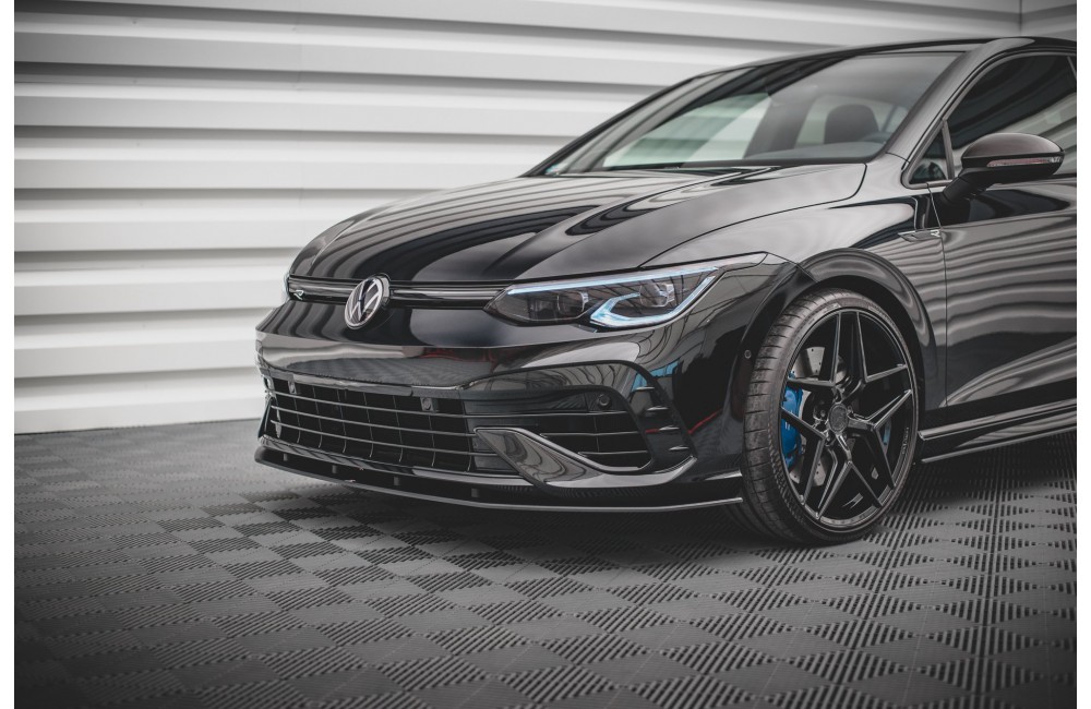 Street Pro Front Splitter Volkswagen Golf R Mk8 - Black