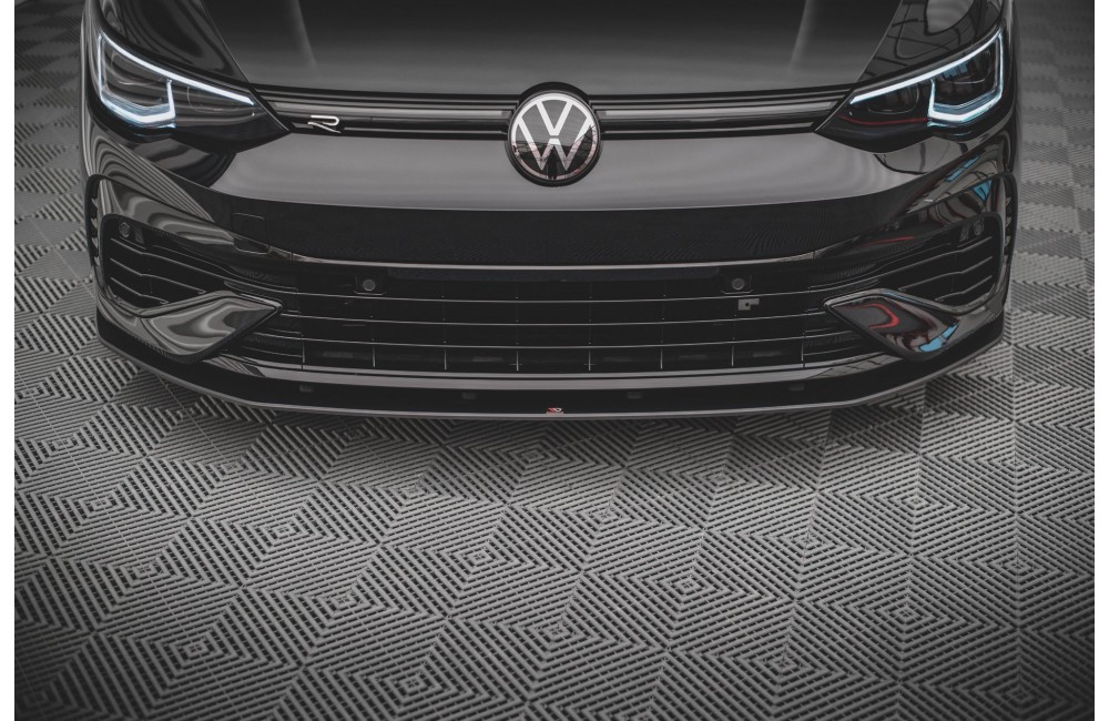 Street Pro Front Splitter Volkswagen Golf R Mk8 - Black