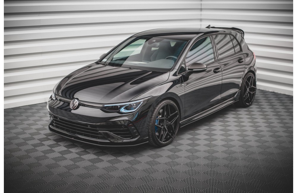 Street Pro Front Splitter Volkswagen Golf R Mk8 - Black