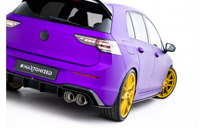 Street Pro Rear Side Splitters V.2 Volkswagen Golf R Mk8 / Mk8 Facelift - Black