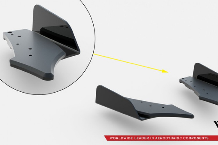Street Pro Πίσω Πλευρικοί Splitters V.2 + Flaps V.2 Volkswagen Golf R Hatchback Mk8 / Mk8 Facelift