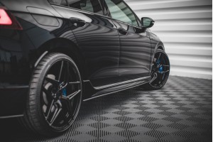 Street Pro Side Skirts Diffusers Volkswagen Golf R Mk8 Facelift - Black Street Pro Side Skirts Diffusers Volkswagen Golf R Mk8 Facelift - Black