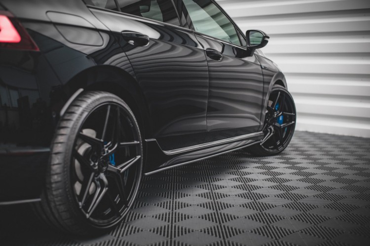 Street Pro Πλαϊνά μαρσπιέ Diffusers Volkswagen Golf R Mk8 Facelift - Μαύρο