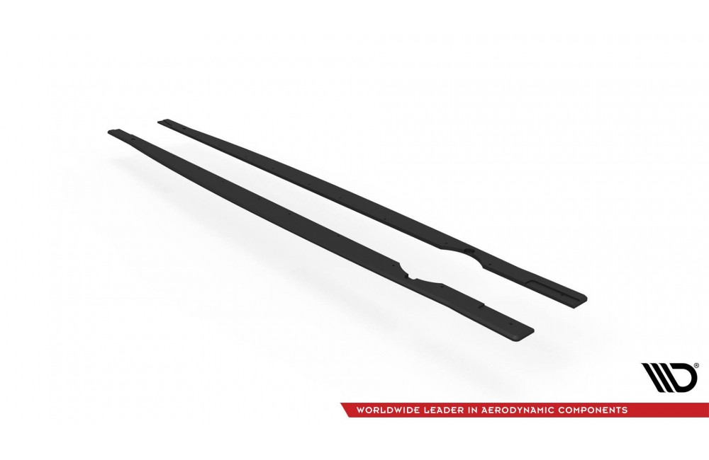 Street Pro Side Skirts Diffusers Volkswagen Golf R Mk8 Facelift - Black Street Pro Side Skirts Diffusers Volkswagen Golf R Mk8 Facelift - Black