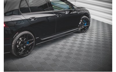 Street Pro Side Skirts Diffusers Volkswagen Golf R Mk8 - Black