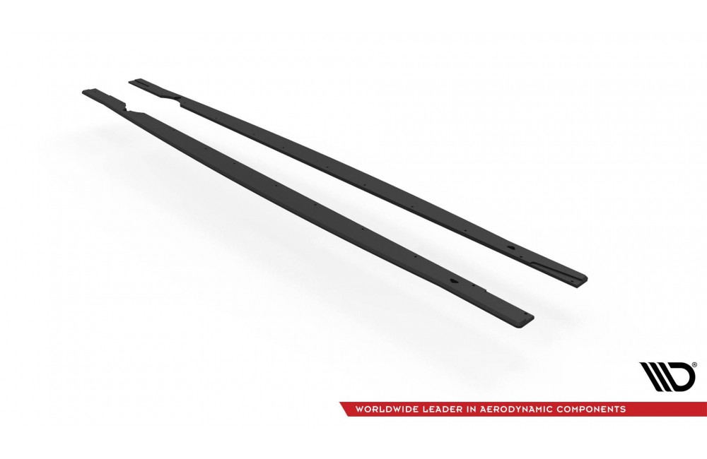 Street Pro Side Skirts Diffusers Volkswagen Golf R Mk8 Facelift - Black Street Pro Side Skirts Diffusers Volkswagen Golf R Mk8 Facelift - Black