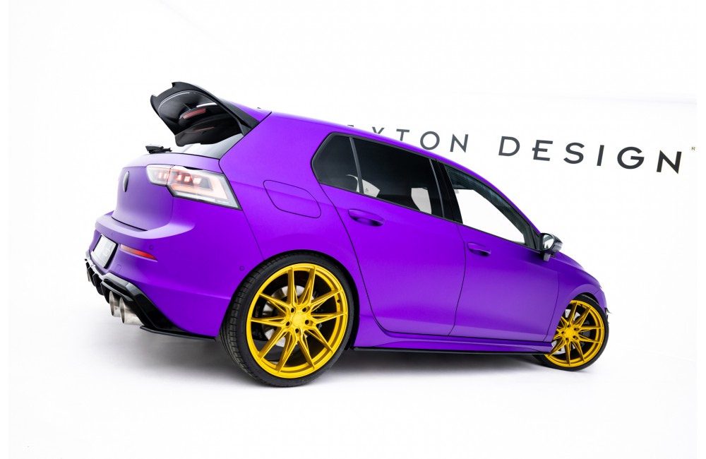 Street Pro Side Skirts Diffusers Volkswagen Golf R Mk8 Facelift - Black-Red Street Pro Side Skirts Diffusers Volkswagen Golf R Mk8 Facelift - Black-Red