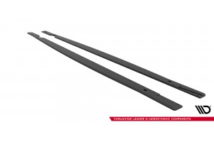 Street Pro Side Skirts Diffusers Volkswagen Golf R Mk8 Facelift - Black-Red Street Pro Side Skirts Diffusers Volkswagen Golf R Mk8 Facelift - Black-Red