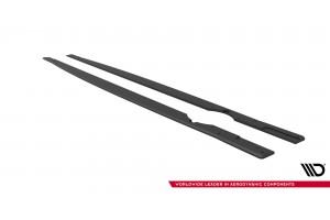 Street Pro Side Skirts Diffusers Volkswagen Golf R Mk8 Facelift - Black-Red Street Pro Side Skirts Diffusers Volkswagen Golf R Mk8 Facelift - Black-Red