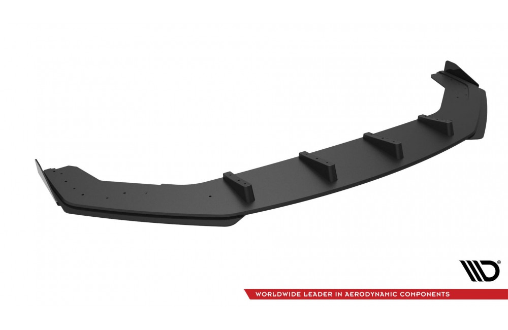 Street Pro Front Splitter + Flaps Volkswagen Jetta GLI Mk7 - Black + Gloss Flaps