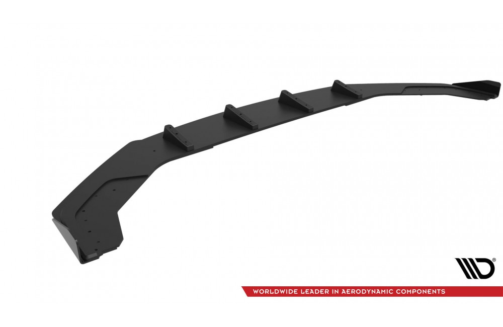 Street Pro Front Splitter + Flaps Volkswagen Jetta GLI Mk7 - Black + Gloss Flaps