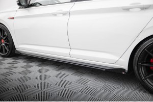Street Pro Side Skirts Diffusers + Flaps Volkswagen Jetta GLI Mk7 - Black + Gloss Flaps Street Pro Side Skirts Diffusers + Flaps Volkswagen Jetta GLI Mk7 - Black + Gloss Flaps