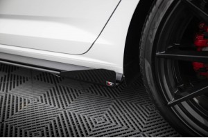 Street Pro Side Skirts Diffusers + Flaps Volkswagen Jetta GLI Mk7 - Black + Gloss Flaps Street Pro Side Skirts Diffusers + Flaps Volkswagen Jetta GLI Mk7 - Black + Gloss Flaps