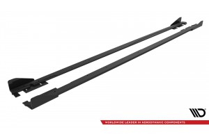 Street Pro Side Skirts Diffusers + Flaps Volkswagen Jetta GLI Mk7 - Black + Gloss Flaps Street Pro Side Skirts Diffusers + Flaps Volkswagen Jetta GLI Mk7 - Black + Gloss Flaps