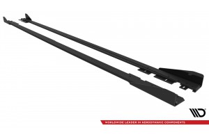 Street Pro Side Skirts Diffusers + Flaps Volkswagen Jetta GLI Mk7 - Black + Gloss Flaps Street Pro Side Skirts Diffusers + Flaps Volkswagen Jetta GLI Mk7 - Black + Gloss Flaps