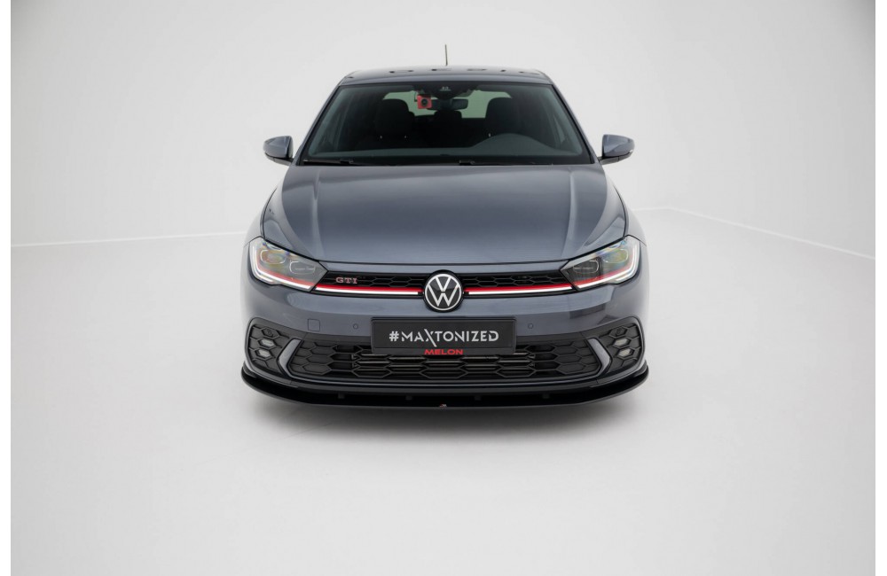 Street Pro Front Splitter Volkswagen Polo GTI Mk6 Facelift - Black