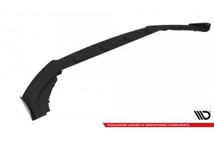 Street Pro Front Splitter + Flaps Volkswagen Polo GTI Mk6 Facelift - Black + Gloss Flaps