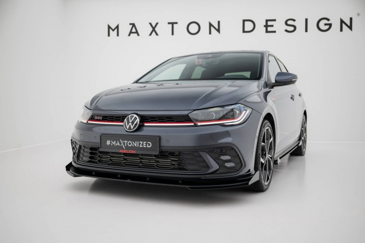 Street Pro Πρόσθιο splitter + Flaps Volkswagen Polo GTI Mk6 Facelift