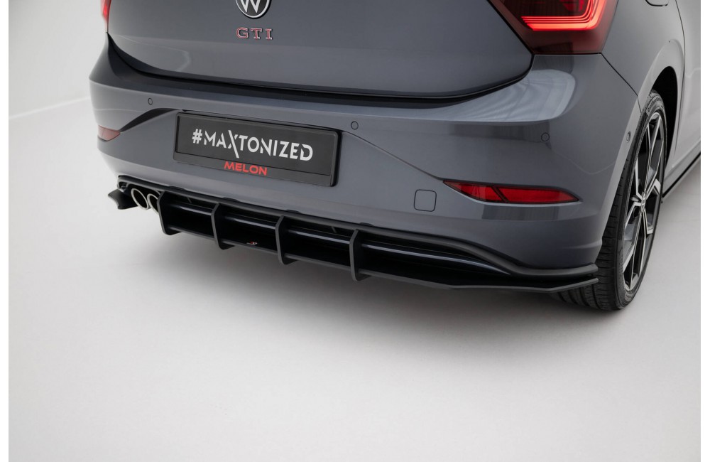 Street Pro Rear Diffuser Volkswagen Polo GTI Mk6 Facelift - Black