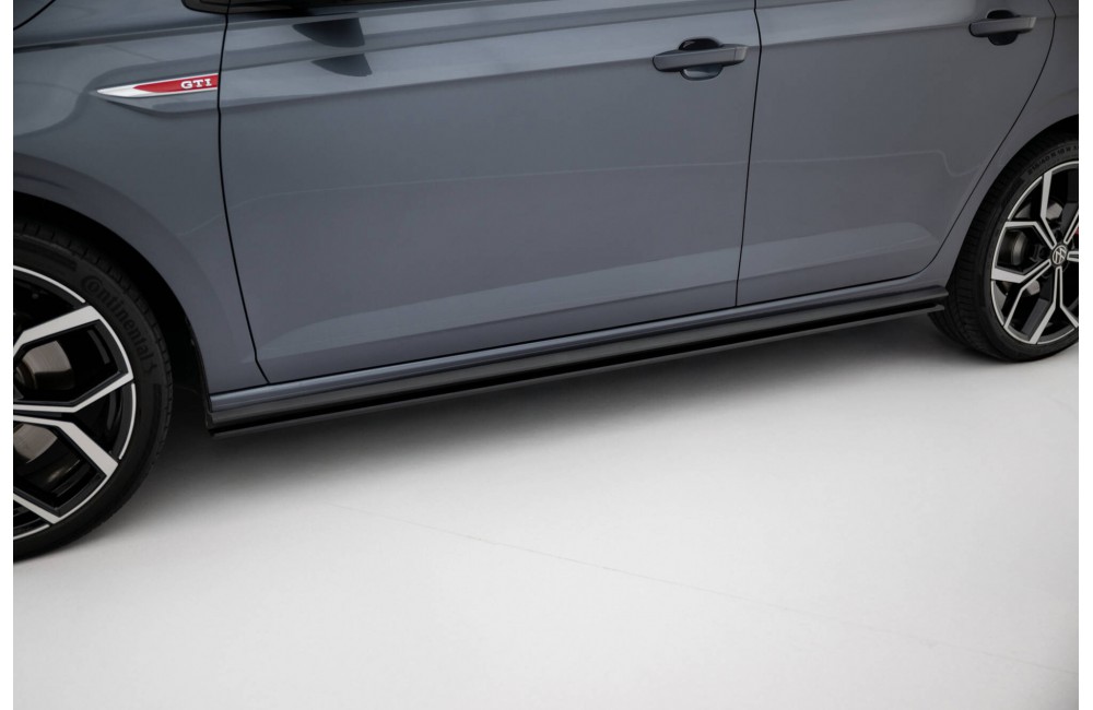 Street Pro Side Skirts Diffusers Volkswagen Polo GTI Mk6 Facelift - Black Street Pro Side Skirts Diffusers Volkswagen Polo GTI Mk6 Facelift - Black
