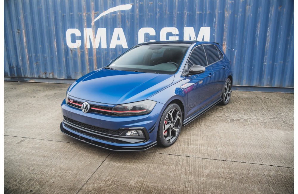 Street Pro Front Splitter Volkswagen Polo GTI Mk6 - Black