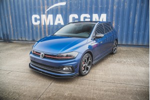 Street Pro Front Splitter Volkswagen Polo GTI Mk6 - Black