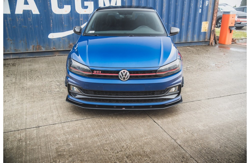 Street Pro Front Splitter Volkswagen Polo GTI Mk6 - Black
