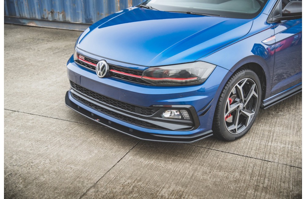 Street Pro Front Splitter Volkswagen Polo GTI Mk6 - Black