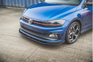 Street Pro Front Splitter Volkswagen Polo GTI Mk6 - Black